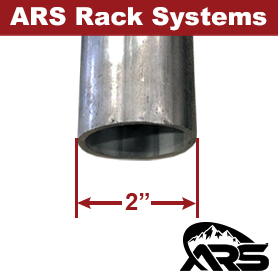 Rack System Tube Size Showing 2in Tube