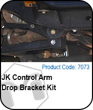 JK Control Arm Drop Bracket Kit Press Release