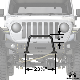 JL Wrangler Winch Guard Front View
