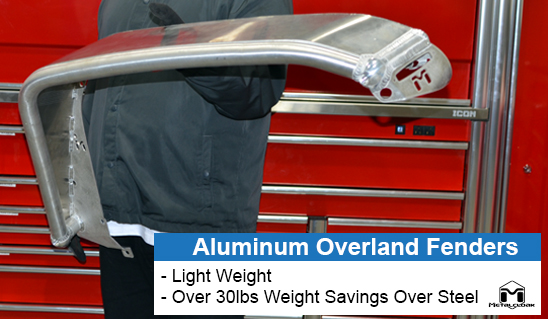 Overland Light Weight Aluminum Fenders