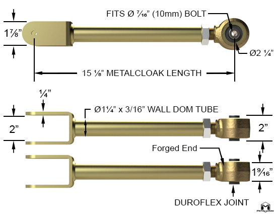 TJ Wrangler Upper Front Duroflex Control Arms