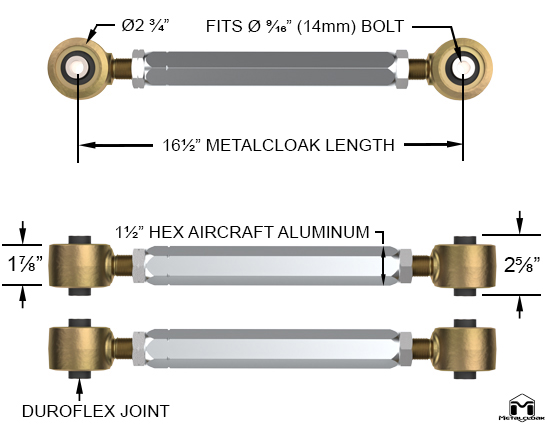 Lower Front/Rear Duroflex Control Arm