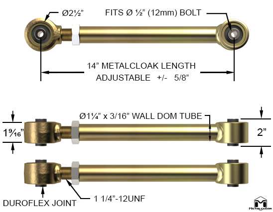 Upper Rear Duroflex Control Arm