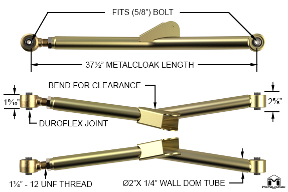 Lower Front Long Arm Specifications
