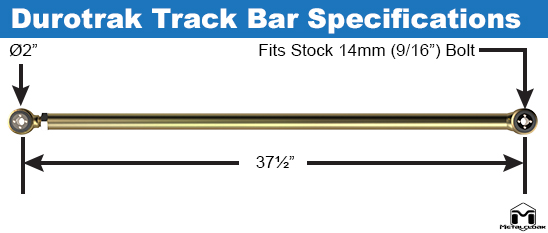 JL Wrangler Rear Track Bar