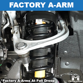 Factory A-Arms At Full Droop